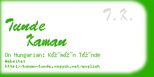 tunde kaman business card